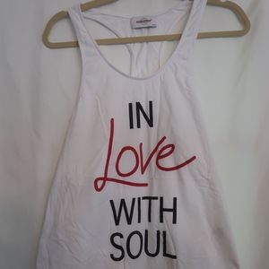 SoulCycle "In Love with Soul" Racerback Tank Top